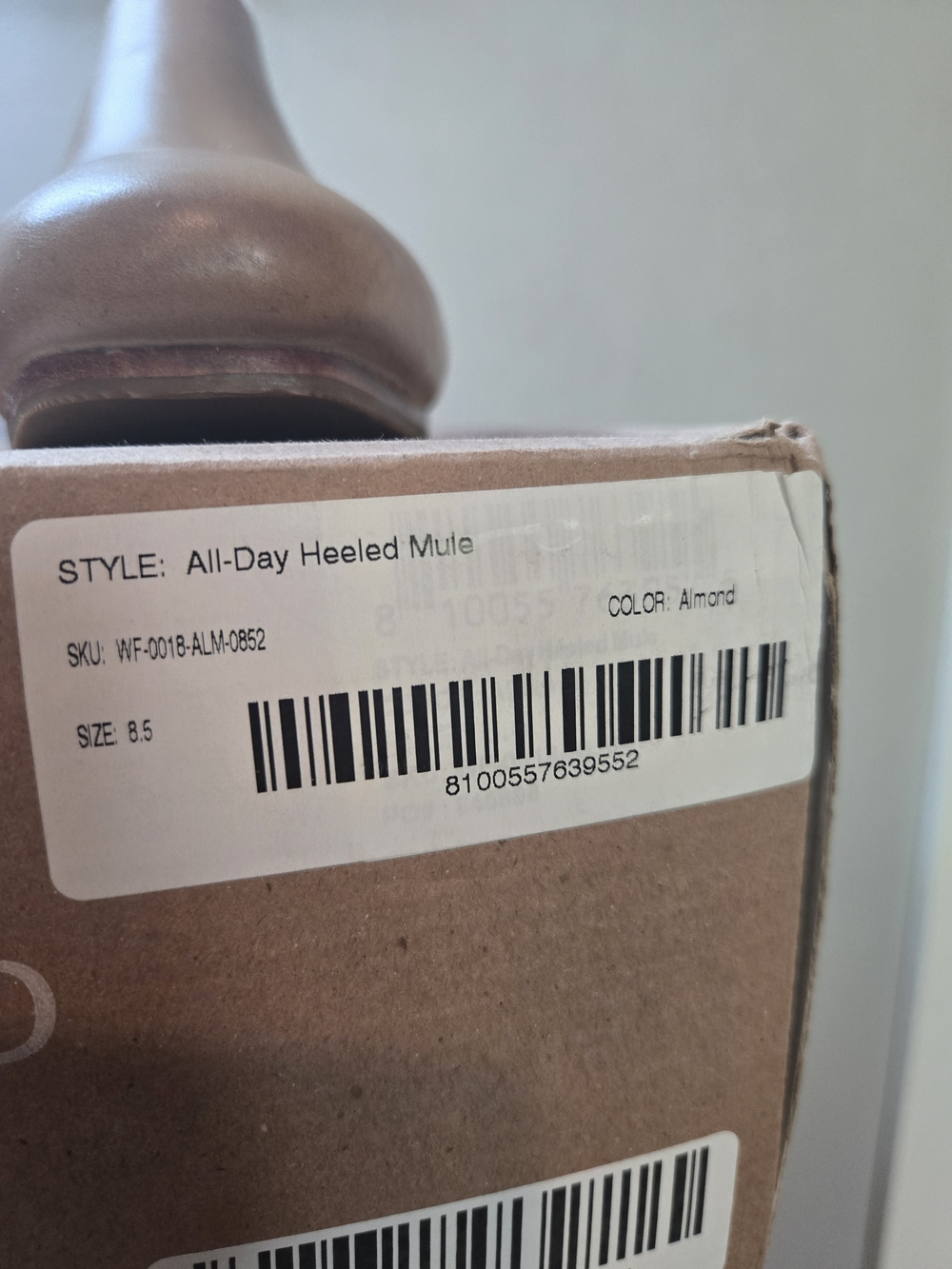 Nisolo All Day Womens Tan Leather Block Heel Mules Sz 8.5 New Flawed Ret $170 - Picture 2 of 12